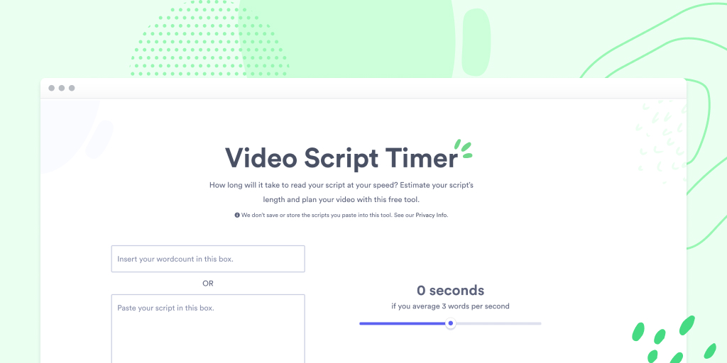 Script Timer - Words Calculator -