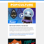 A video email from Funko promoting a new product